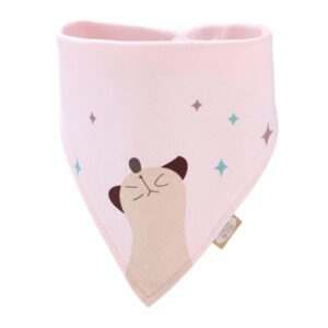 Babies Cotton Funny Animals Printed Triangle Shape Bib