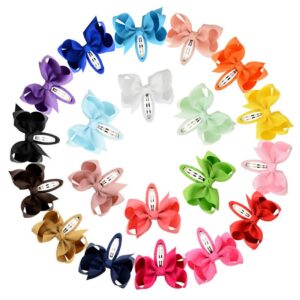 Kid Girl Pure Color Bowknot BB Hairpin