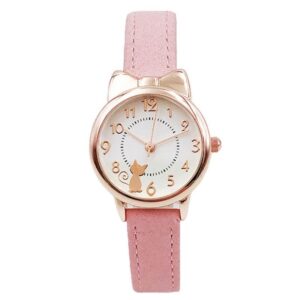 Lovely Girls Cute Cat Ear Pattern Watch