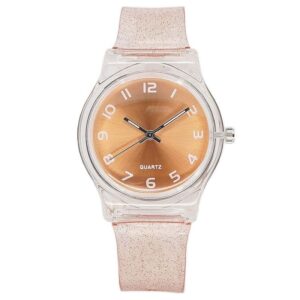 Kids Multicolor Sequins Design Fashion Watch