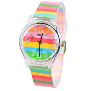 Children Rainbow Color Design Digital Watch
