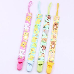 Baby Cartoon Animal Print Anti-drop Pacifier Chains