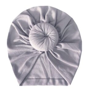 Fashion Baby Solid Color Knot Design Hat