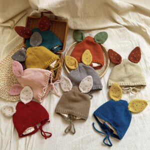 Kids Unisex Autumn Winter Cute Versatile Knitwear Hat