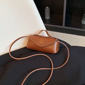 Simple Solid Color Mini Children Crossbody Bag