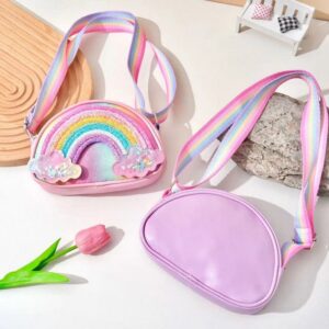Children's Cartoon Rainbow Crossbody Bag