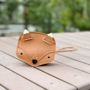 Kids Cute Cartoon Bunny Fox Crossbody Pu Bag