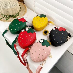 Kids Casual Cute Strawberry Crossbody Bag