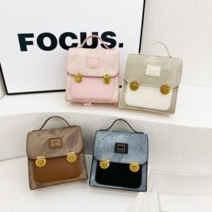 Kids Unisex Fashion Casual Cute Color Matching Backpacks Bag