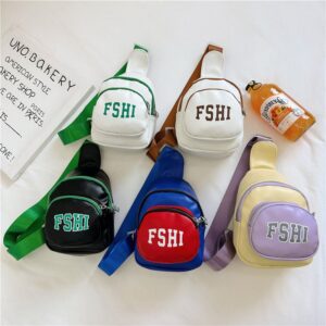 Kids Unisex Fashion Casual Cute Alphabet Chest Bag