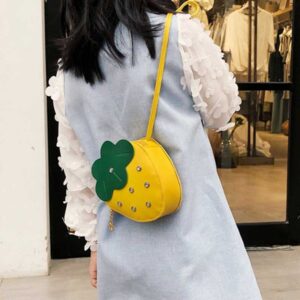 Kids Cute Cartoon Rhinestone Crossbody Bag