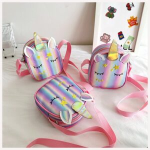 Kids Casual Cute Cartoon Rainbow Crossbody Bag