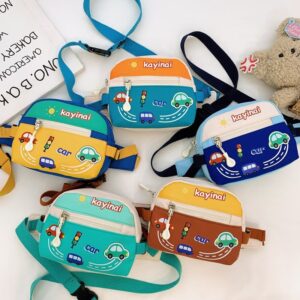 Kids Unisex Fashion Casual Cute Cartoon Car Waist Chest Bag