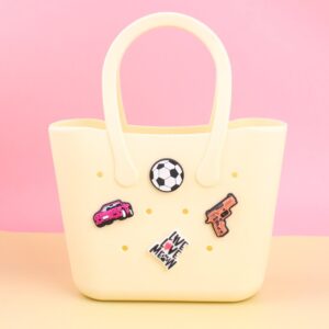 Children Cute Multicolor Silicone DIY Hole Handbag