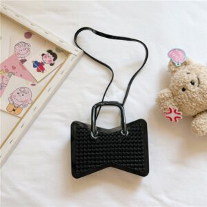 Children Cute Woven Hollow Butterfly Crossbody Jelly Bag