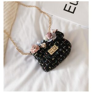 Kids Girls Fashion Casual Cute Flower Crossbody Handle Princess Bag