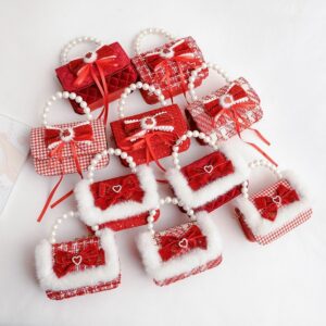 Kids Girls Fashion Casual Cute Bow Crossbody Handle Princess Bag