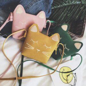 Kids Girl Fashion Cute Cat Crossbody Bag