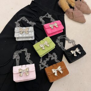 Children Cute Bow Chain Crossbody Bag