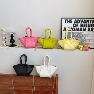 Children's Fashion Solid Color Crossbody Bag