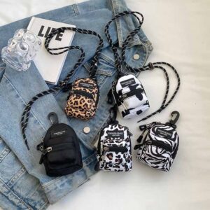 Kids Unisex Fashion Casual Leopard Zebra Mini Crossbody Bag