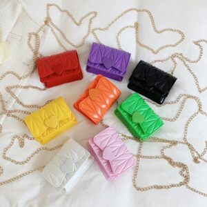 Kids Silicone Heart Crossbody Bag