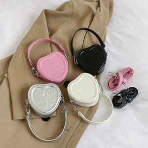 Kids Girls Fashion Sweet Cute Heart Mini Crossbody Bag