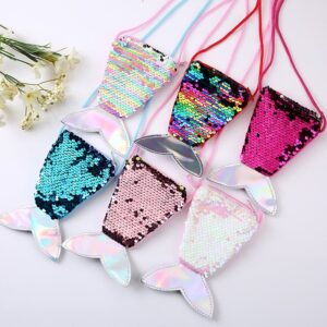 Kids Cute Fashion Mini Sequin Mermaid Messenger Bag