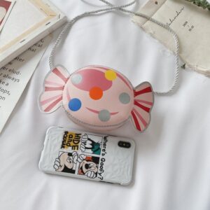 Kids Fashion Cute Candy Shape Tiger Pattern Crossbody Bag