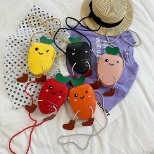 Children Kids Baby Cute Fashion Cartoon Carrot Crossbody Bag