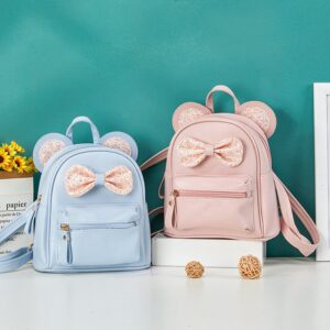Kids Girls Fashion Cute Bow Sequins Backpacks Bag