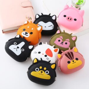 Kids Animal Cartoon Creative Clip Silicone Coin Purse