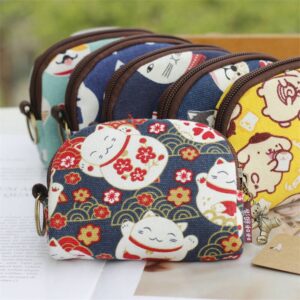 Kids Retro Cartoon Pattern Printing Small Storage Bag
