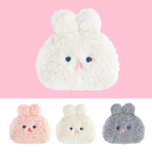 Cute Cartoon Rabbit Shape Short Plush Coin Purse