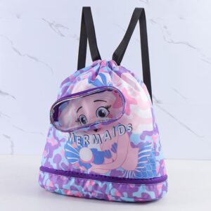 Waterproof Kids Swimming Storage Bag Dry And Wet Separate Storage Backpack