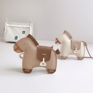 Kids Fashion Casual Cute PU Pony Shape Crossbody Bags