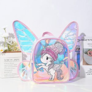 Kids Girls Casual Cute Butterfly Wings Cartoon Pattern Backpacks Bag