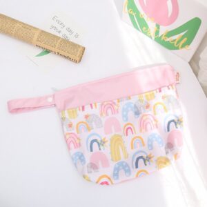 Toddlers Newborn Baby Fashion Waterproof Multifunctional Diaper Storage Zipper Bag