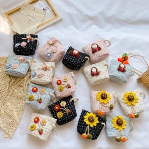 Children Kids Baby Fashion Girls Bohemian Flower Shoulder Bag