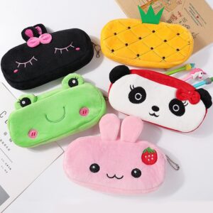 Cartoon Cute Plush Pencil Bag