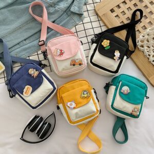 Children Kids Baby Fashion Girls Color Matching Messenger Crossbody Bag