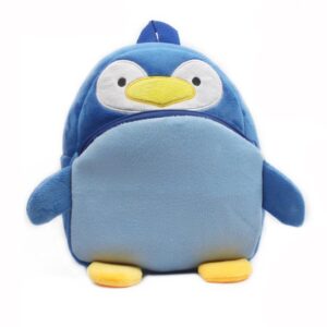 Children Kids Baby Fashion Boys Girls Casual Cute Penguin Plush Backpack Bag