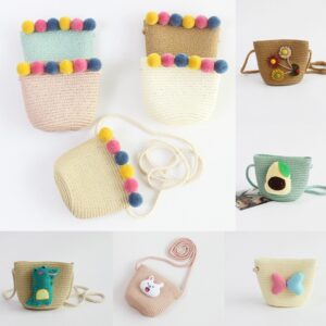 Kids Fashion Strawberry Cartoon Strawberry Radish Star Crossbody Bag