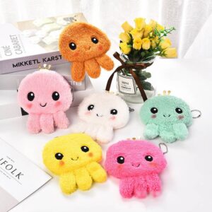Kids Cute Cartoon Plush Octopus Wallet