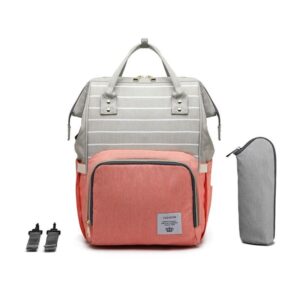 USB Port Patchwork Design Multifunction Mother Maternity Nursing Bag