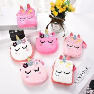 Girls Cartoon Unicorn Plush Cute Change Mobile Phone Gift Crossbody Bags