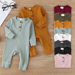 Kids Simple Solid Color Jumpsuit