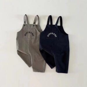 Kids Baby Unisex Spring Autumn Casual Suspender Pants