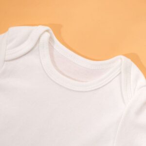 Kids Baby Boys Girls Casual Cute Basic Solid Color Short Sleeve Romper