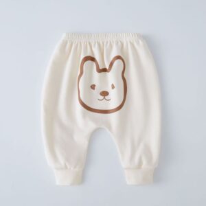 Kids Baby Boys Girls Spring Autumn Casual Cute Cartoon Print Trousers